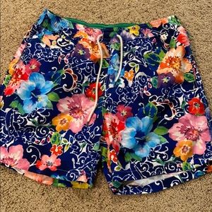Men’s Floral RL Polo Swim Trunks